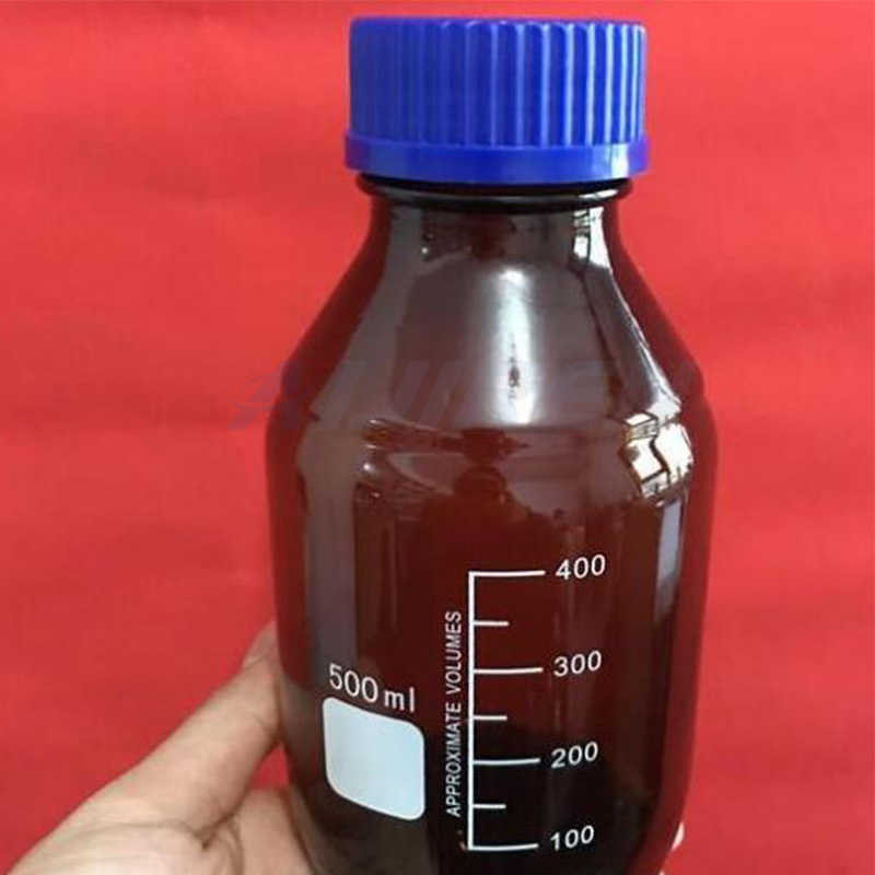 ultra black ultraviolet amber reagent bottle